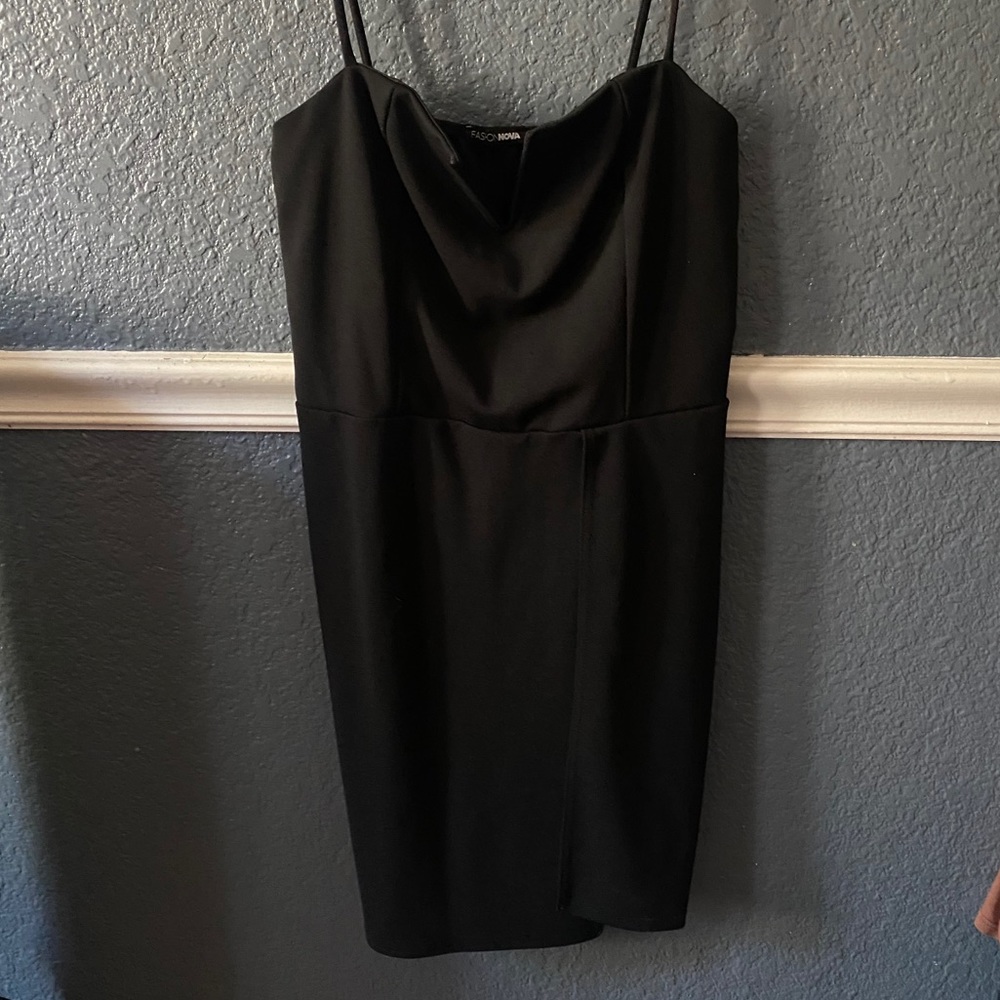 Mini black dress